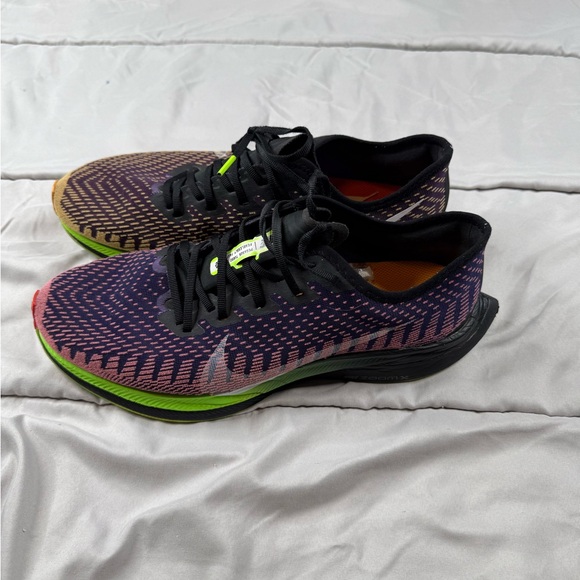 Nike Zoom Pegasus Turbo 2 Black/Purple Running Shoe Men's Size 10.5 CT1601-500 - Picture 2 of 8